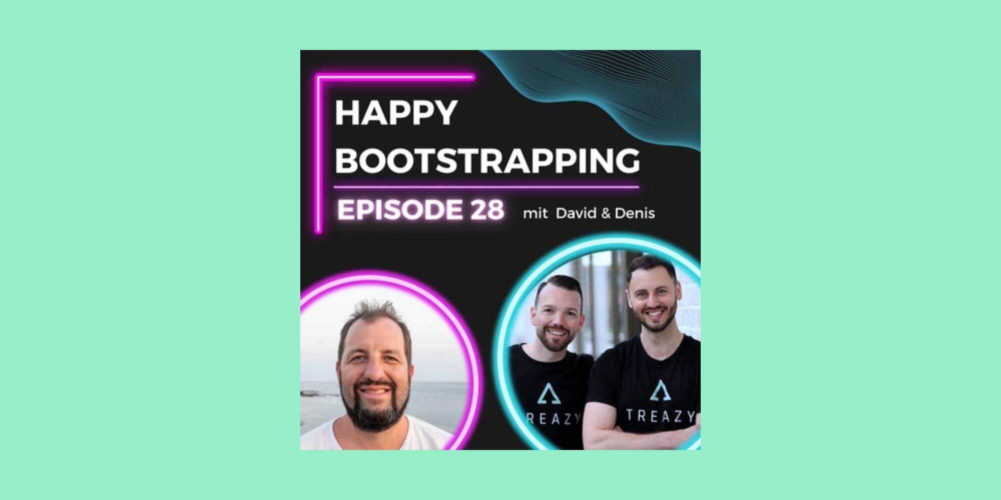 Podcast-Folge über TREAZY. bei Happy Bootstrapping
