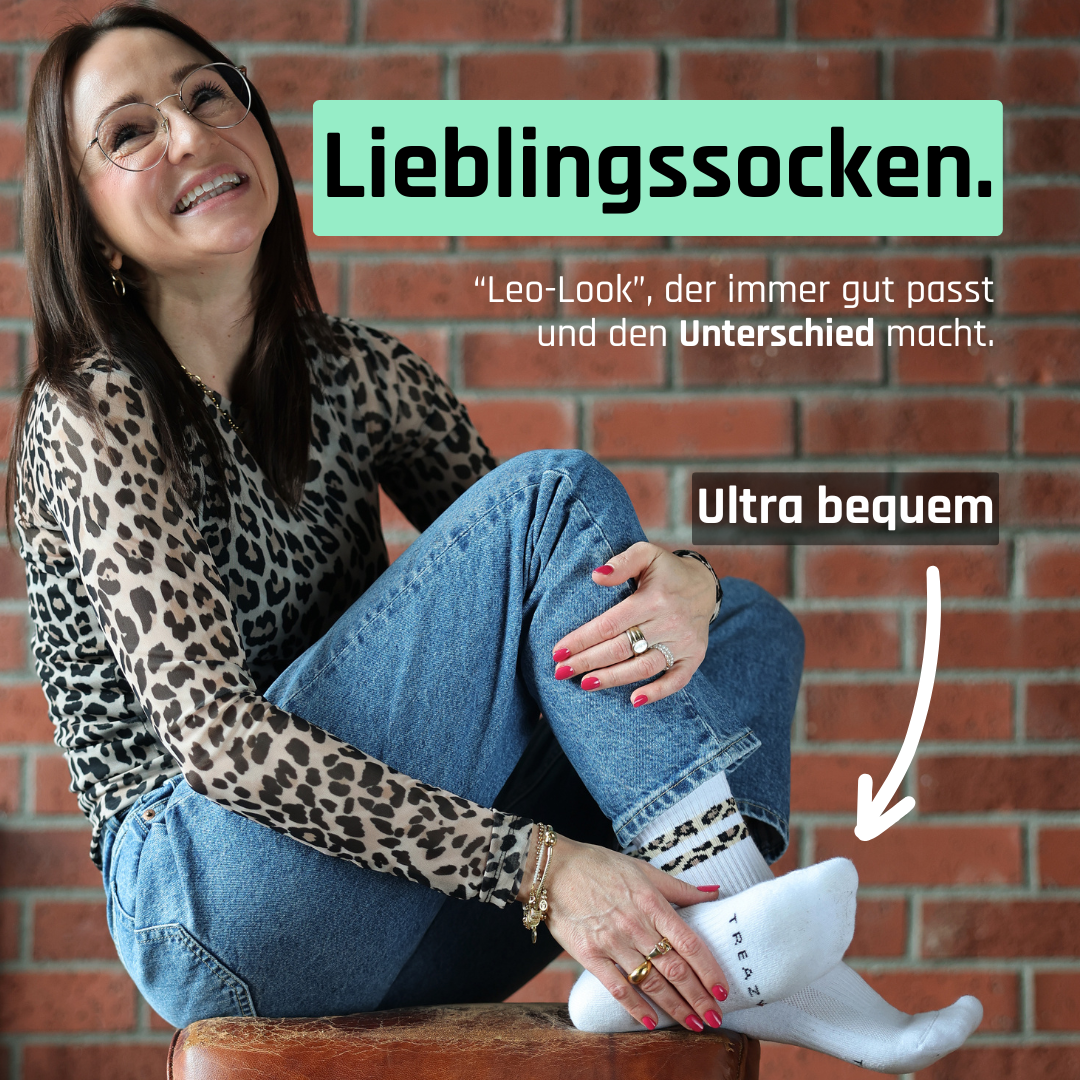 Leo-Look als Lieblingssocken von TREAZY.