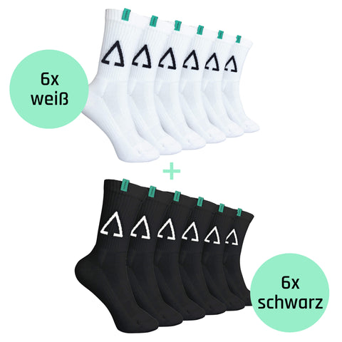 Tennis Socken Farbmix (12 Paar)