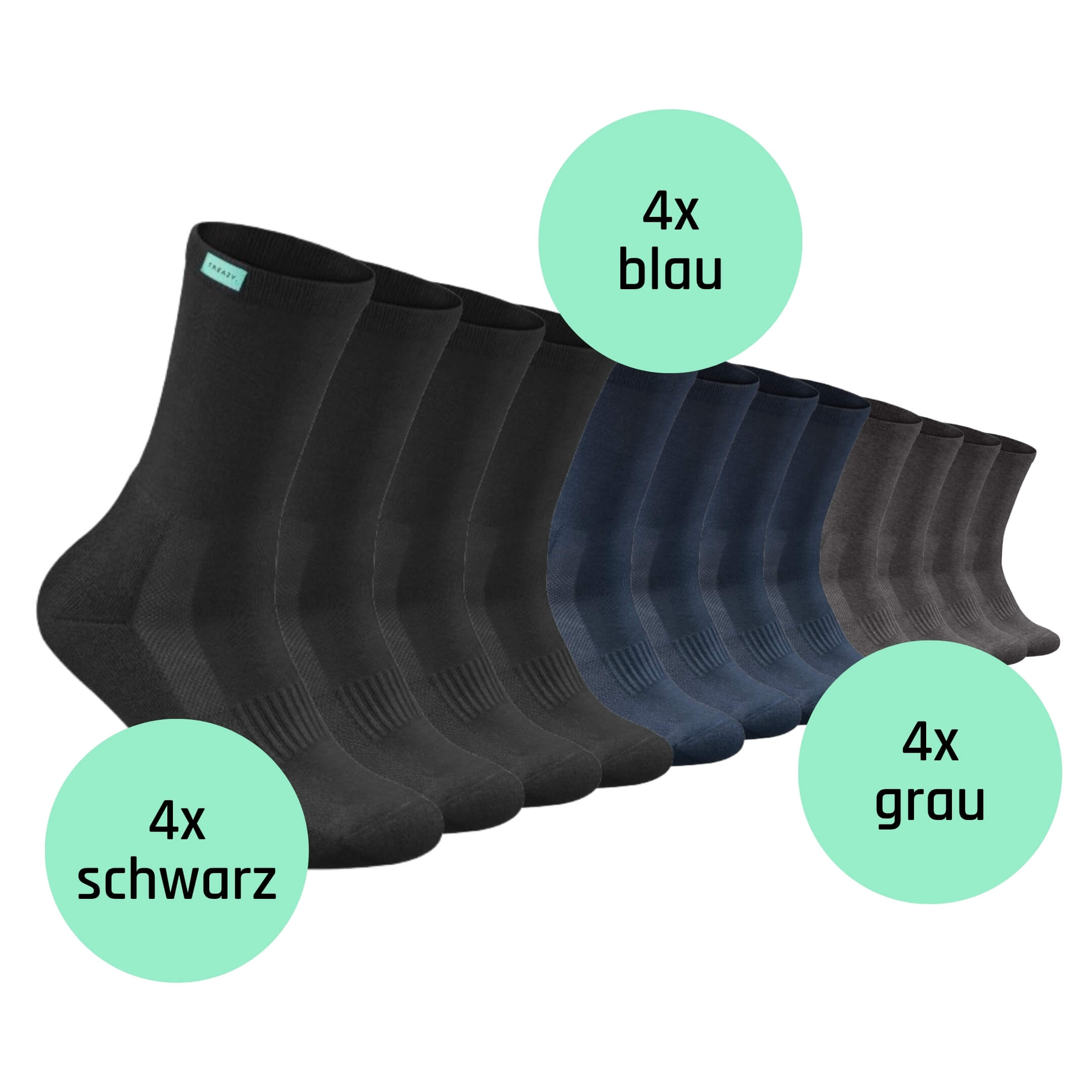 Business Socken Farbmix (12 Paar)