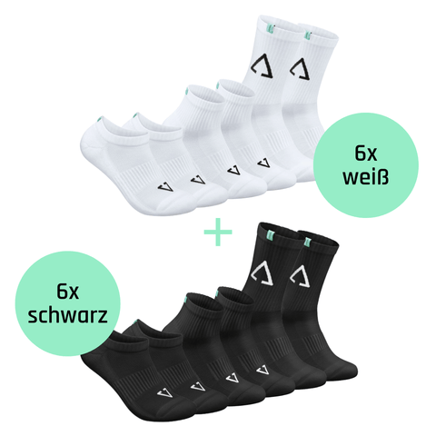 Lieferumfang des Starter Sets von TREAZY. mit Socken aus Bio-Baumwolle