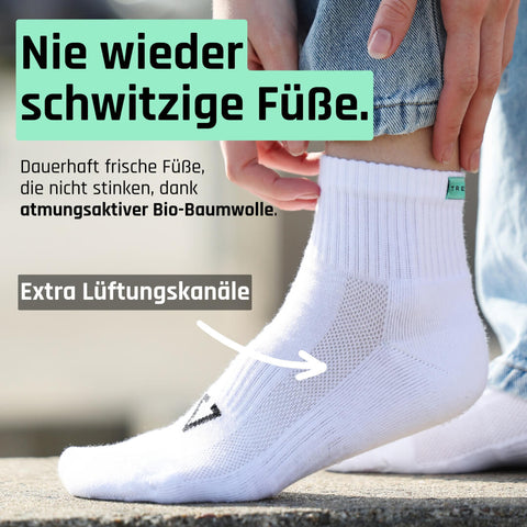 Halbhohe Socken aus Bio-Baumwolle