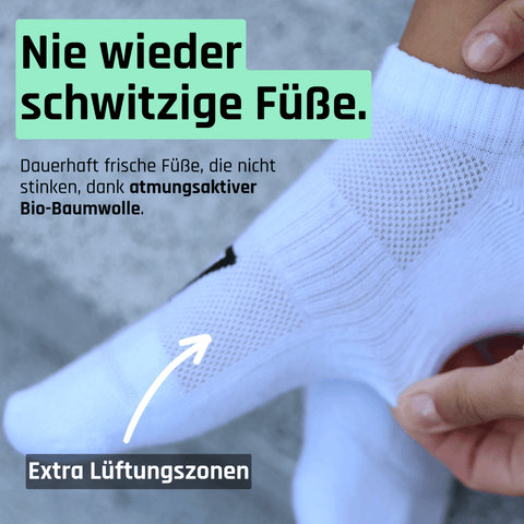 Sneaker Socken aus Bio-Baumwolle