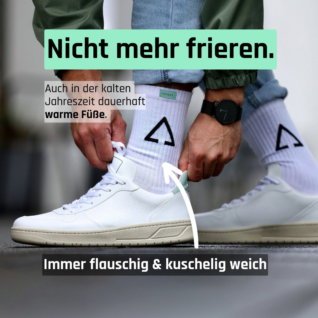 Nicht mehr frieren in den Socken von TREAZY.