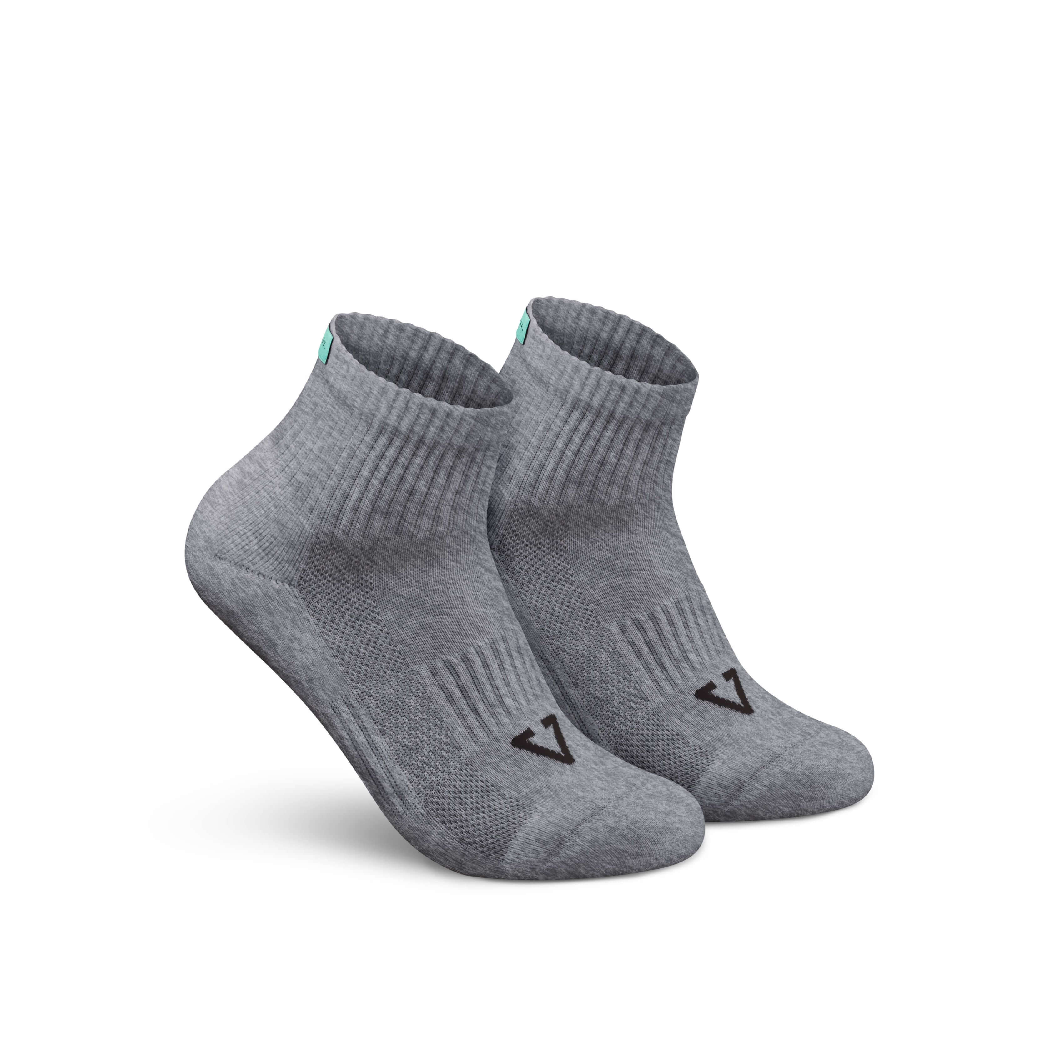 Graue Halbhohe Socken von TREAZY. aus Bio-Baumwolle