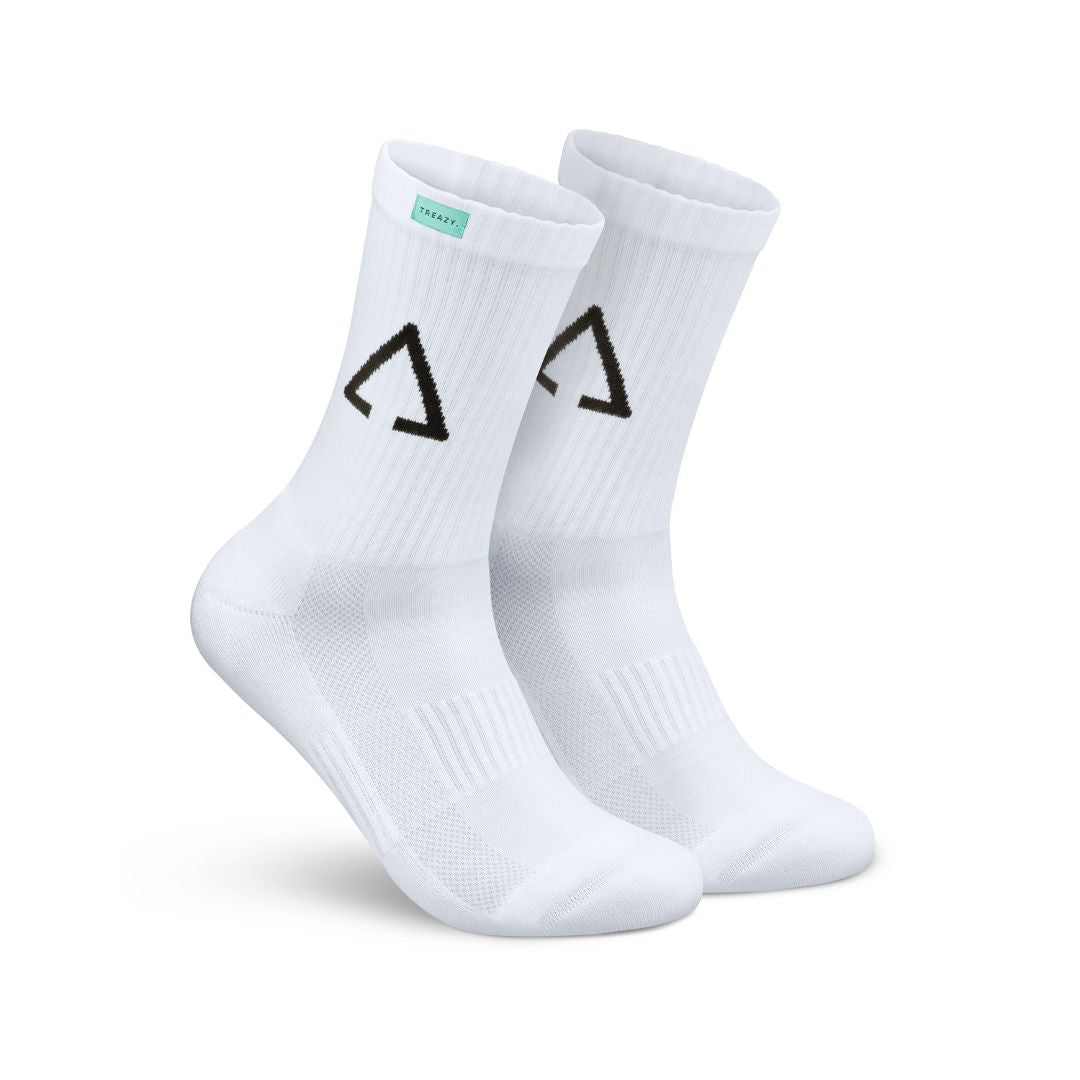 Weiße Tennis Socken von TREAZY. aus Bio-Baumwolle