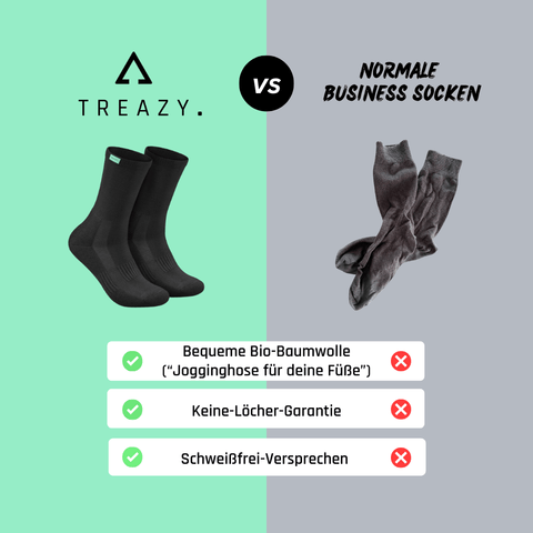 Vergleich mit Business Socken aus Bio-Baumwolle