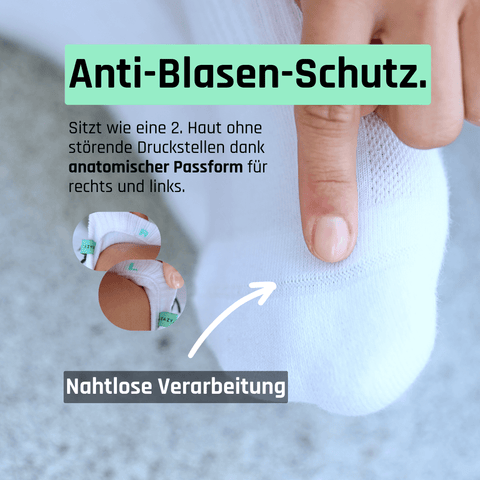 Keine Blasen mit Halbhohen Socken von TREAZY. aus Bio-Baumwolle