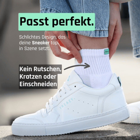 Halbhohe Socken von TREAZY. aus Bio-Baumwolle in Sneaker
