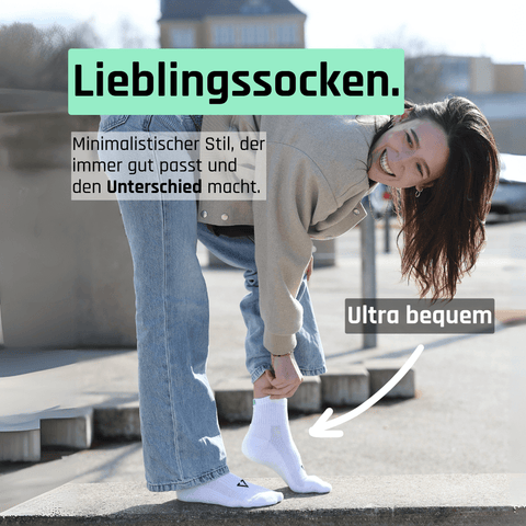 Halbhohe Socken von TREAZY. aus Bio-Baumwolle