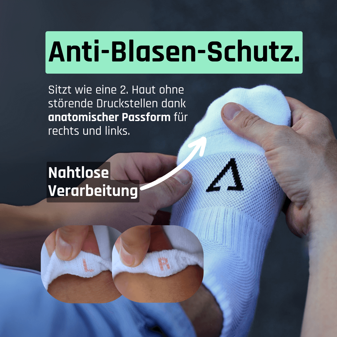 Keine Blasen mit Sneaker Socken von TREAZY. aus Bio-Baumwolle