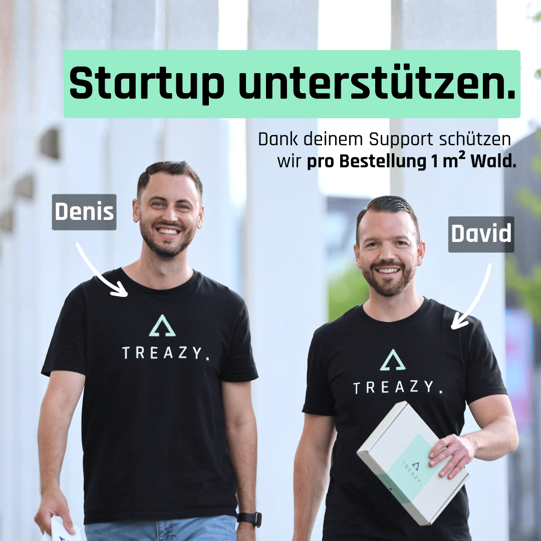 Gründer mit Tennis Socken von TREAZY. aus Bio-Baumwolle