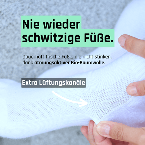 Basic Tennis Socken von TREAZY. aus Bio-Baumwolle