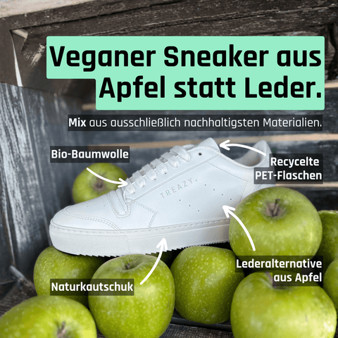 Sneaker von TREAZY. aus Apfelleder 