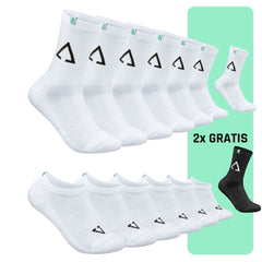 Lieblingssocken-Set Weiß (12+2 Paar)